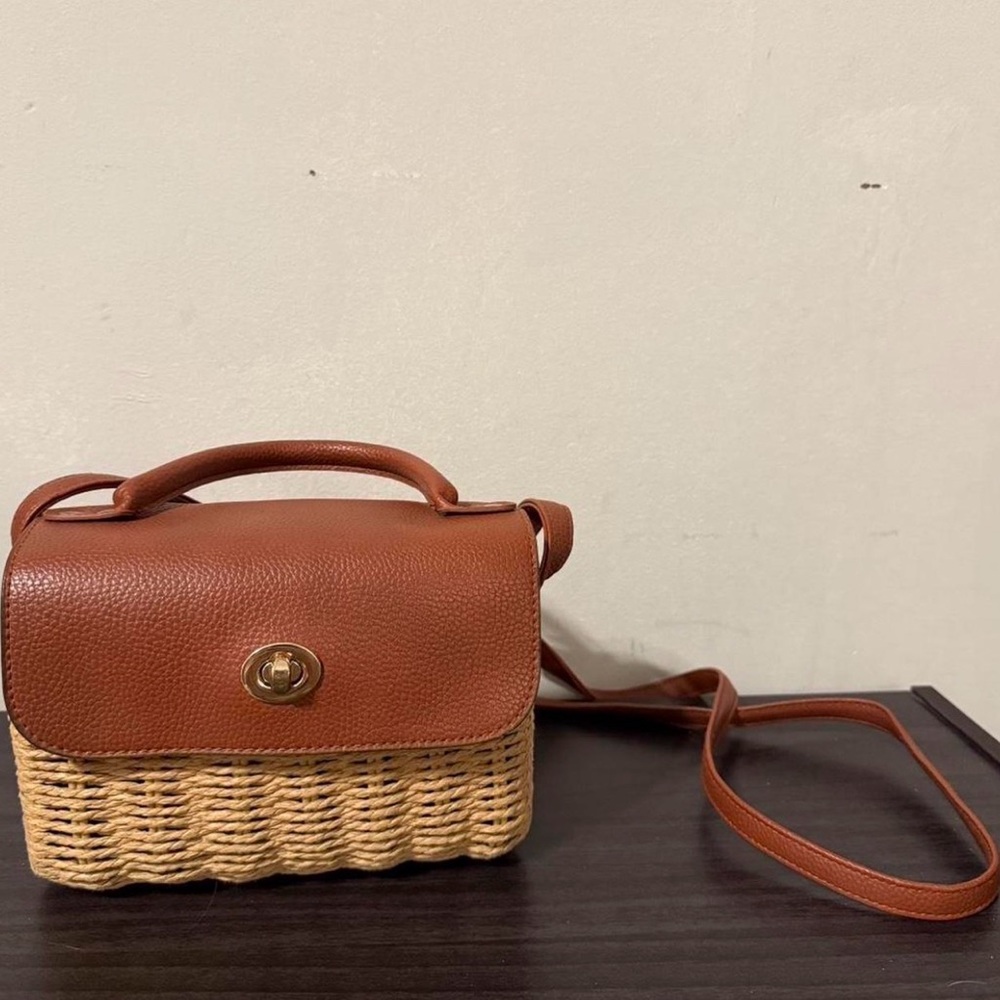 Primark Brown and Tan Crossbody Bag